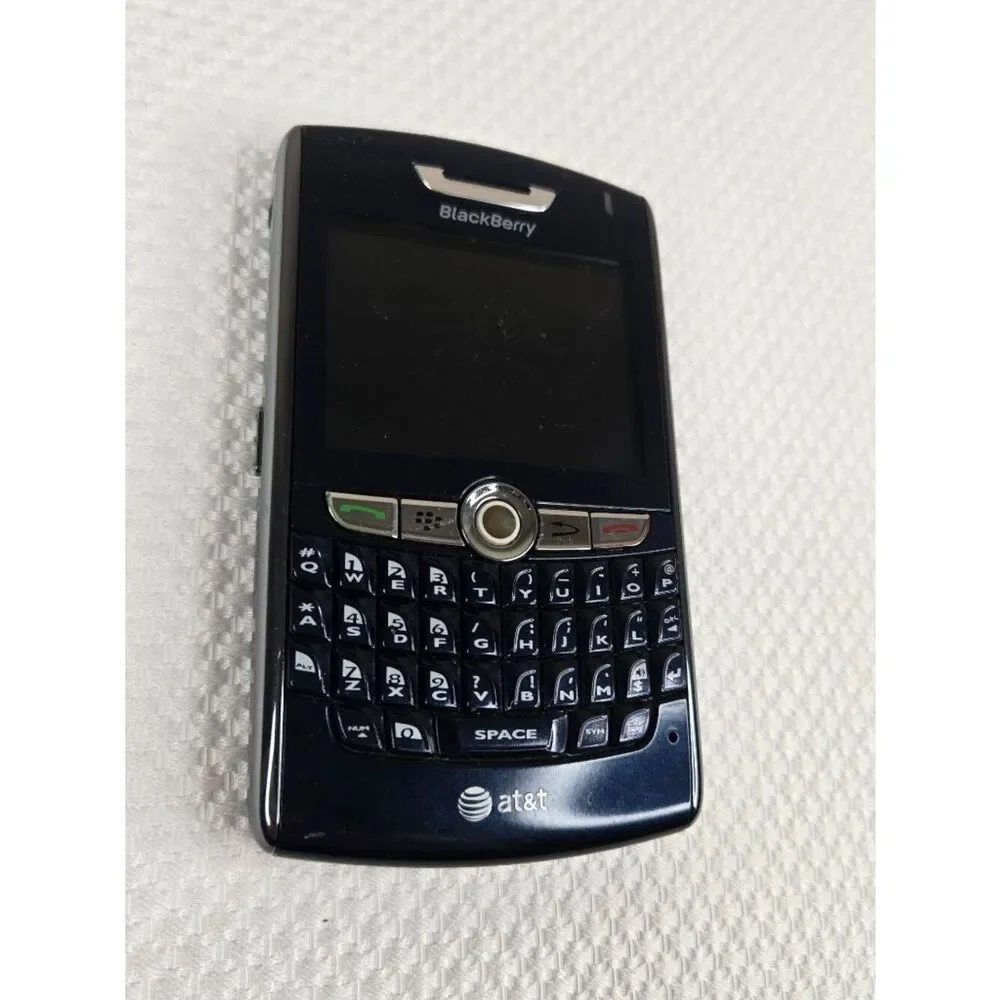 BlackBerry 8800 AT&T Smartphone QWERTY Keyboard Black For Parts Untested